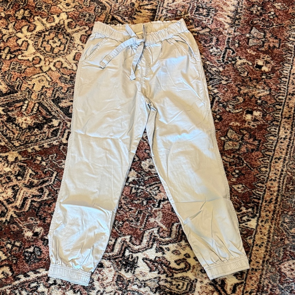 Knox Rose Light Gray Women's Drawstring Jogger Pants